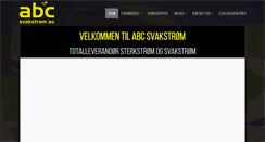 Desktop Screenshot of abcsvakstrom.no